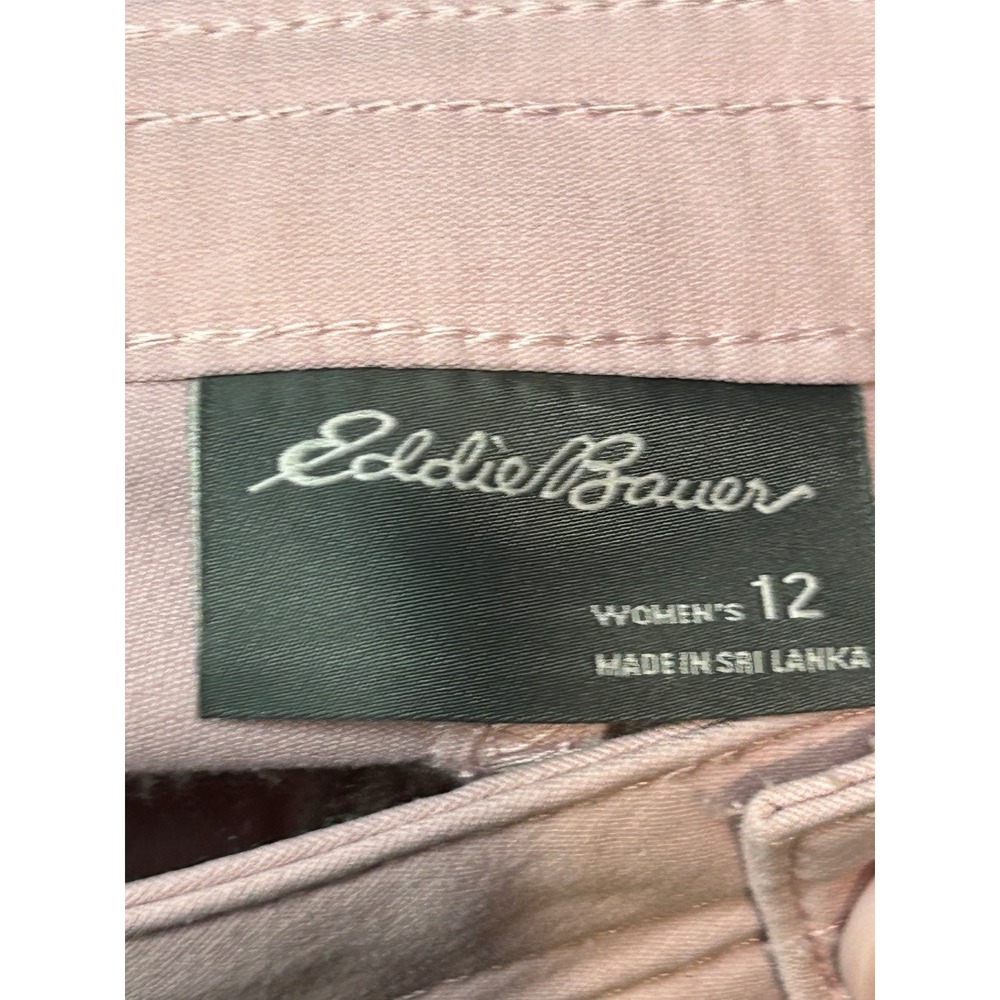 Eddie Bauer Capri Pants Womens 12 Pink Gorpcore Outdoor Hiking Stretch Utility - Picture 4 of 9